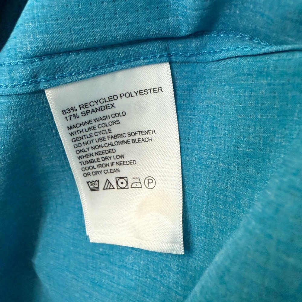 Tommy Bahama Big & Tall Bahama Coast IslandZone Heathered Solid Camp Shirt ~ NWT - Picture 6 of 11